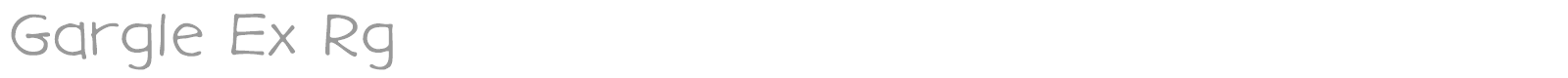 Gargle font preview